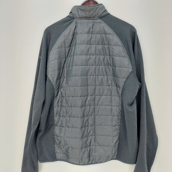 Orvis Jacket Adult Extra Large Gray Quilted Fleece Full Zip Pockets Hiking XL - Picture 2 of 11